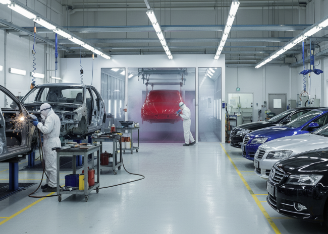 板金塗装業のイメージ写真